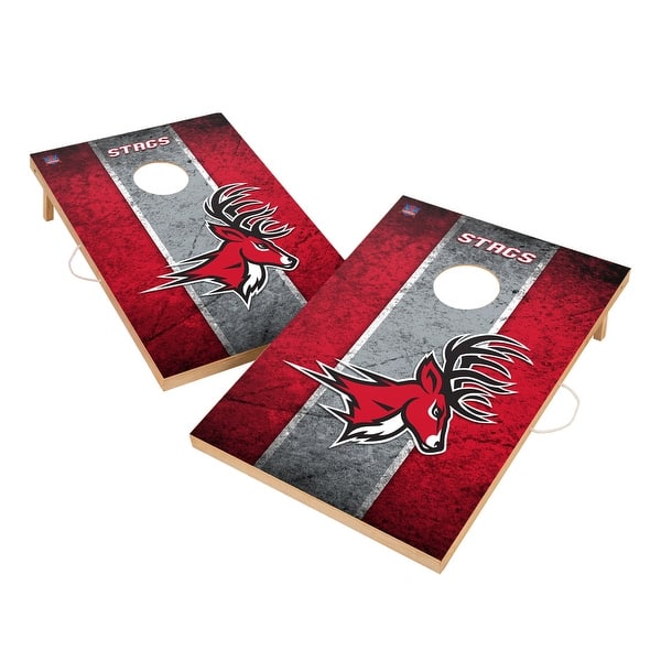 slide 2 of 5, Vintage Fairfield University Stags Regulation 2x4 Cornhole Set