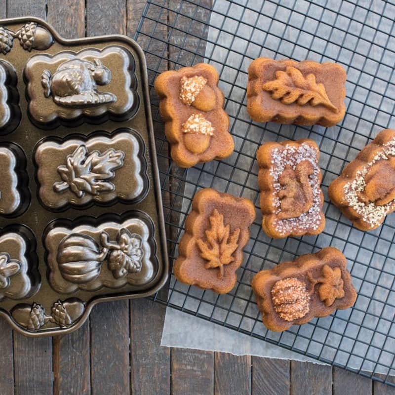 Nordic Ware Harvest Mini Loaf Pan - Brown