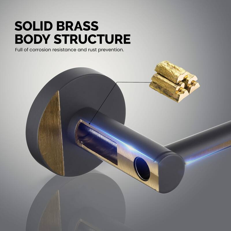 Circular 2-Piece Bathroom Hardware Set