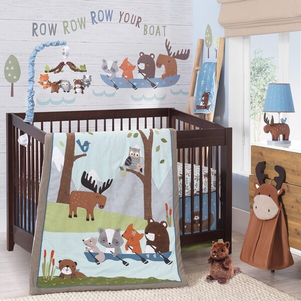 raccoon crib bedding