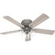 preview thumbnail 2 of 15, Hunter 52" Shady Grove Ceiling Fan with LED Light Kit/ Pull Chain, Standard or Flush Mount - Casual, Transitional