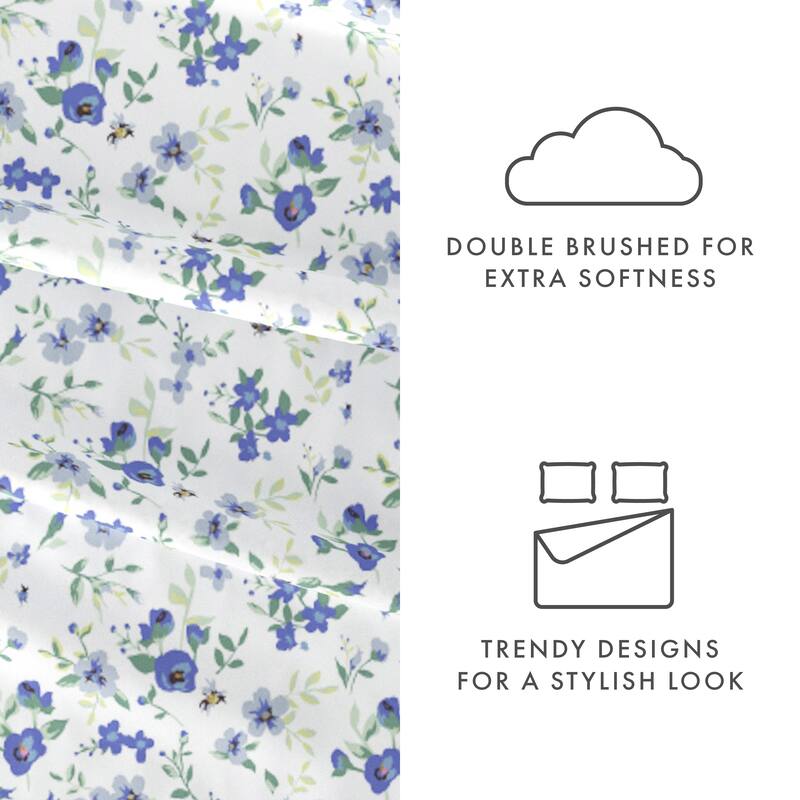 Becky Cameron Ultra-soft Printed 4-pc. Deep Pocket Bedsheet Set