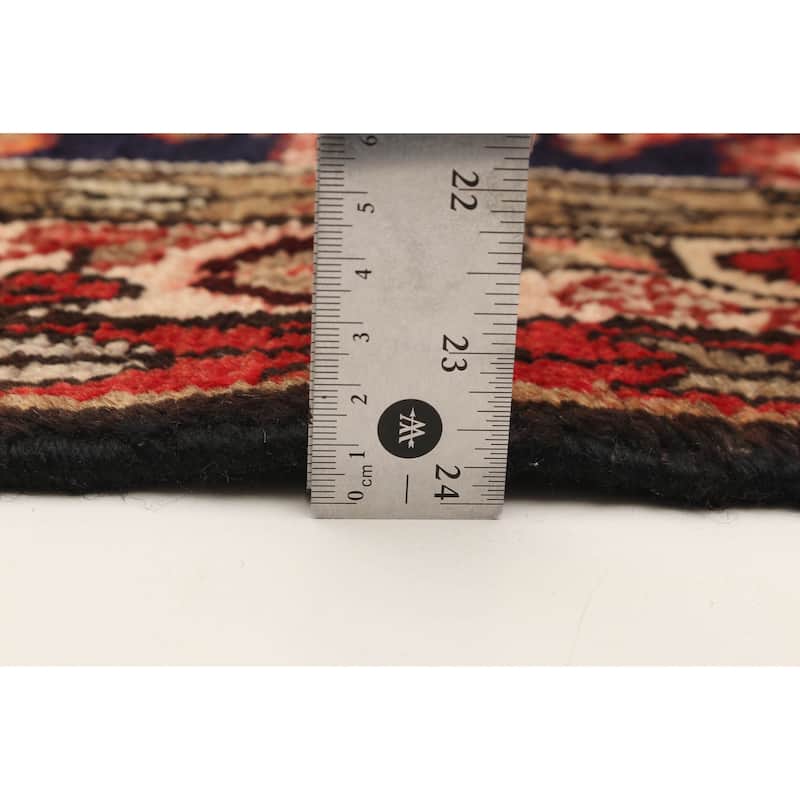 ECARPETGALLERY Hand-knotted Andelz Navy Wool Rug - 3'5 x 9'11