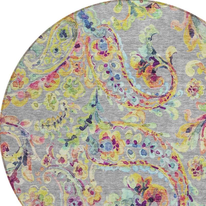 HomeRoots Paisley Transitional Rectangle Outdoor Rug