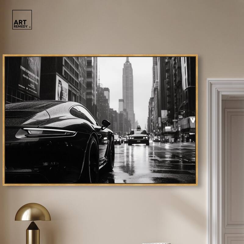 Rainy Day New York Canvas by Art Remedy