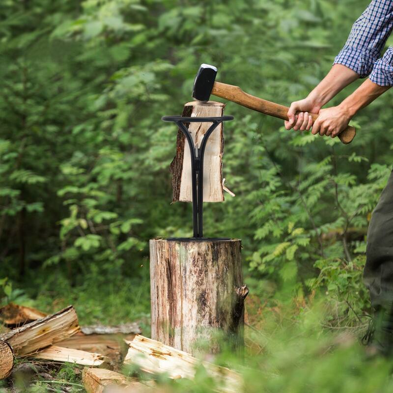 Portable Manual Kindling Splitter, Safe Firewood Cutter for Fireplace Home Camping