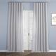 Exclusive Fabrics Italian Faux Linen Curtain (1 Panel) - 50 X 108 - Portrait Grey