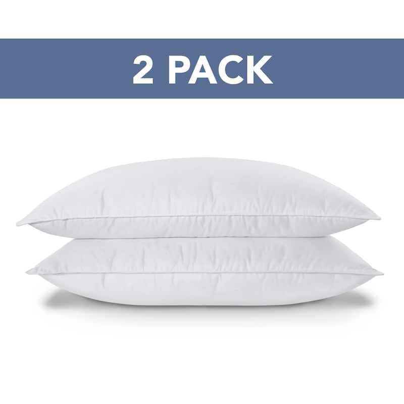 Lauren Ralph Lauren Logo Bed Pillows 2 Pack - White
