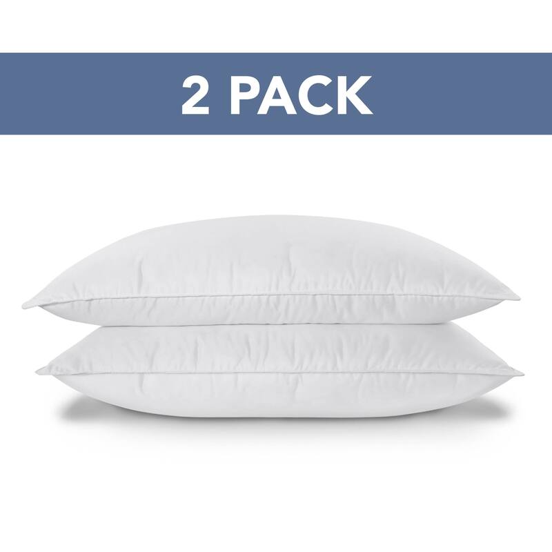 Lauren Ralph Lauren Won't Go Flat Bed Pillows 2 Pack - White