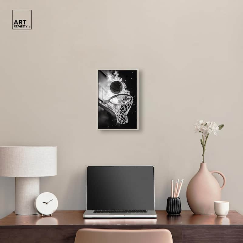 Scorch Some Hoops Canvas by Art Remedy