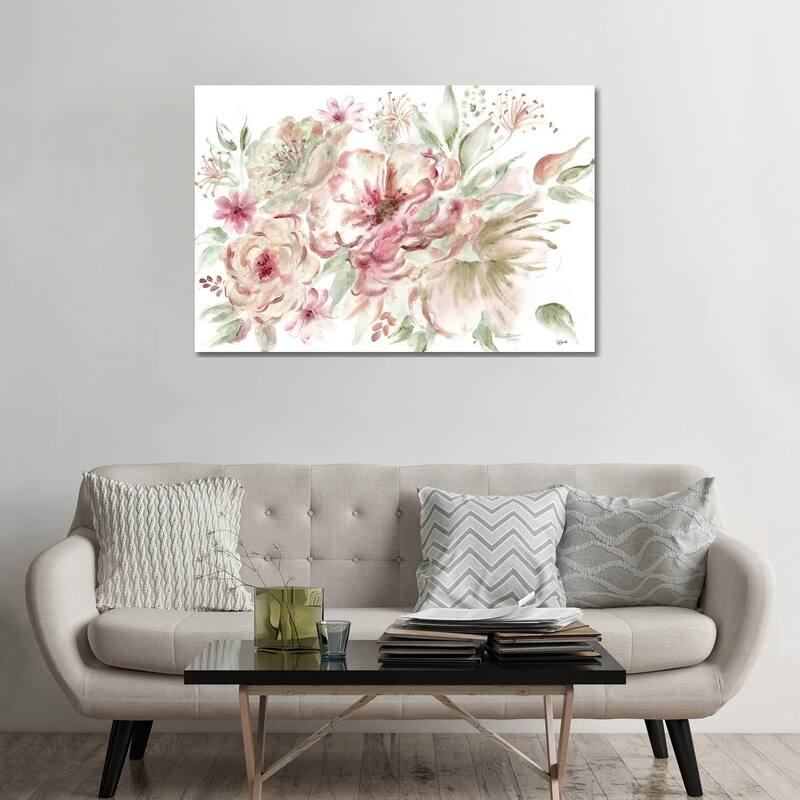 iCanvas "Rose Gold Floral Landscape" by Tre Sorelle Studios Canvas Print - 32x48x1.5