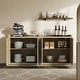 preview thumbnail 8 of 49, Multifunctional Minimalist Side Cabinet with 3D Design