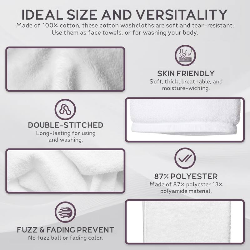 Lincove Set of 7 Luxury Towel Set - 100% Cotton, Highly Absorbent, and Eco-Friendly