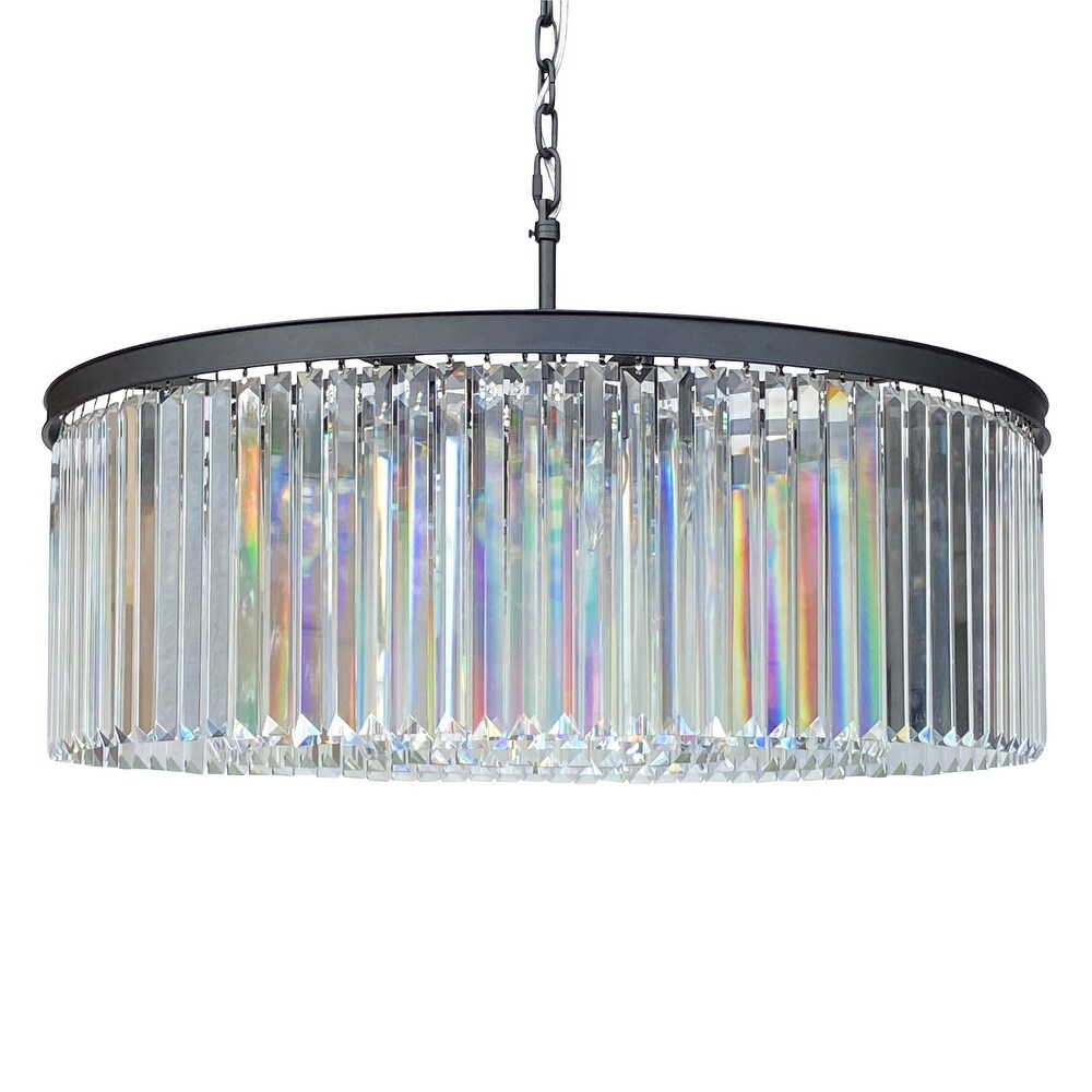 25 Red Rain Drop Crystal Prisms Pendant Chandelier Lamp Prims Part Hanging Decor 