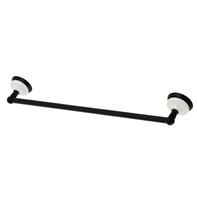 Victorian 24-Inch Towel Bar - Matte Black