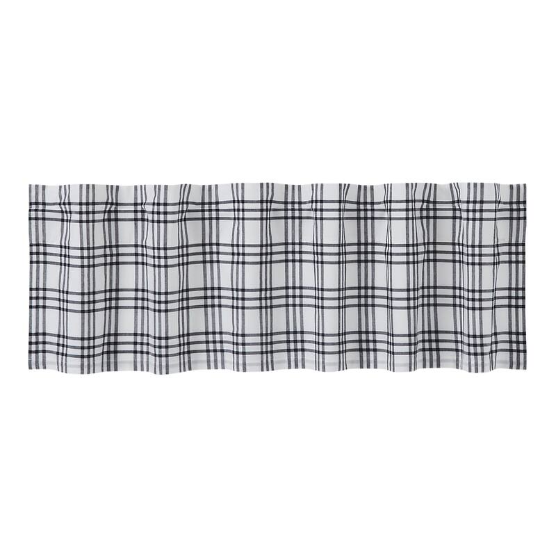 Sawyer Mill Black Plaid Valance 16x60 - M