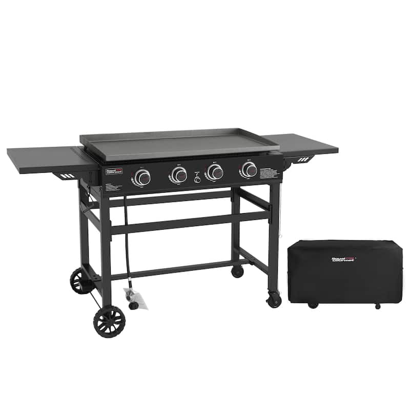 Royal Gourmet GB4001C 35In Flat Top 4-Burner Griddle with Cover
