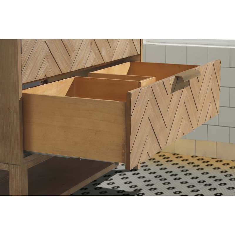 Ari Bath Carlsbad 42" Freestanding Bathroom Vanity Weathered Fir