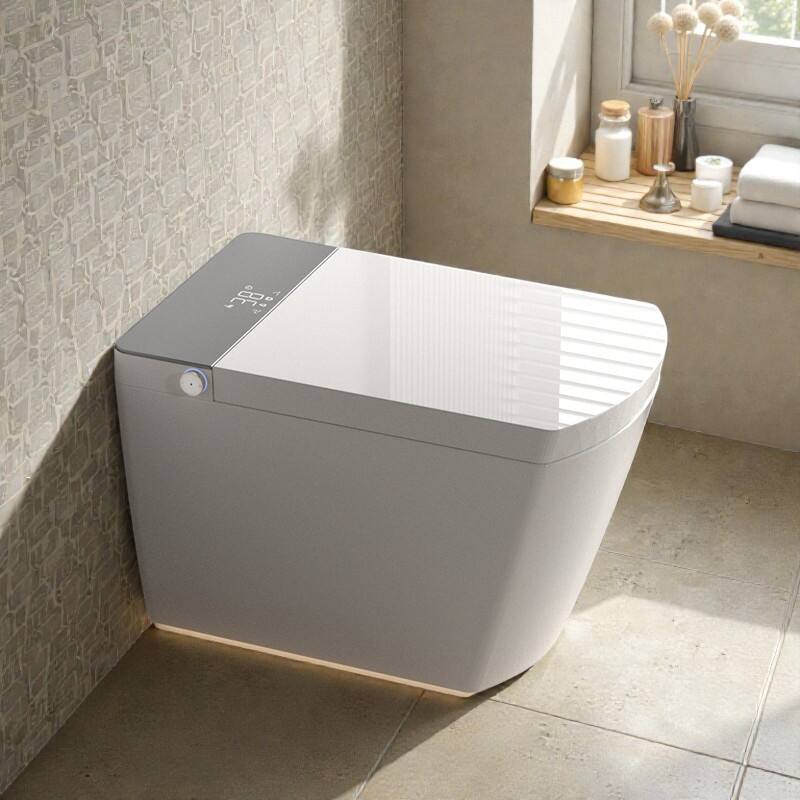 Modern Integrated Smart Toilet. Auto Open Close Lid. Heated Seat. Instant Warm Water. Auto Flush. Foot Sensor
