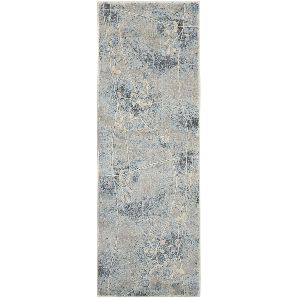 Nourison Susan Contemporary Floral Indoor only Area Rug.