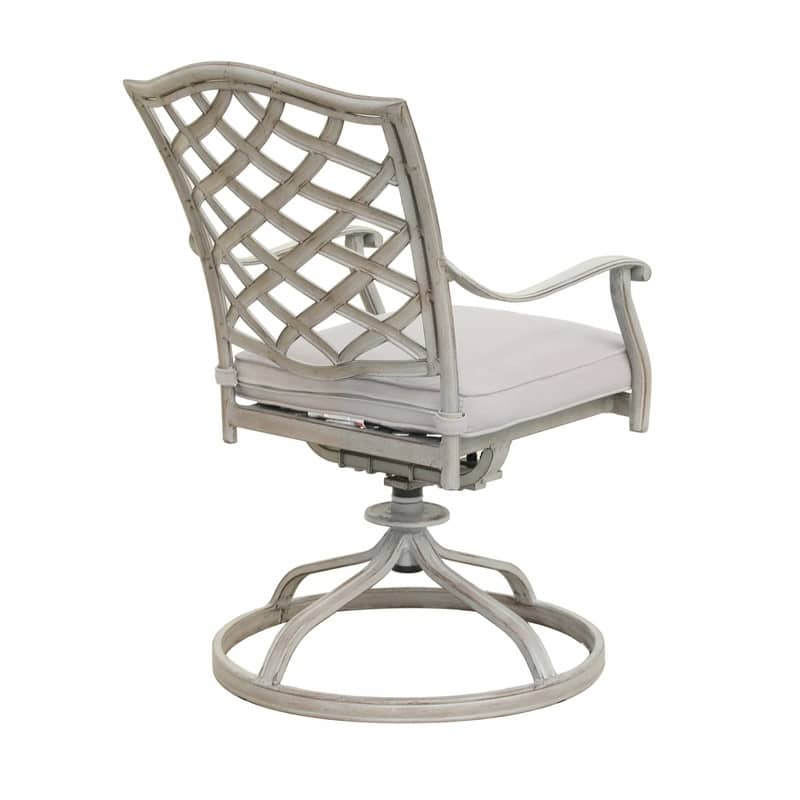 Deer Lake Aluminum Dining Swivel Chairs with Cushions (Set of 2) by Havenside Home