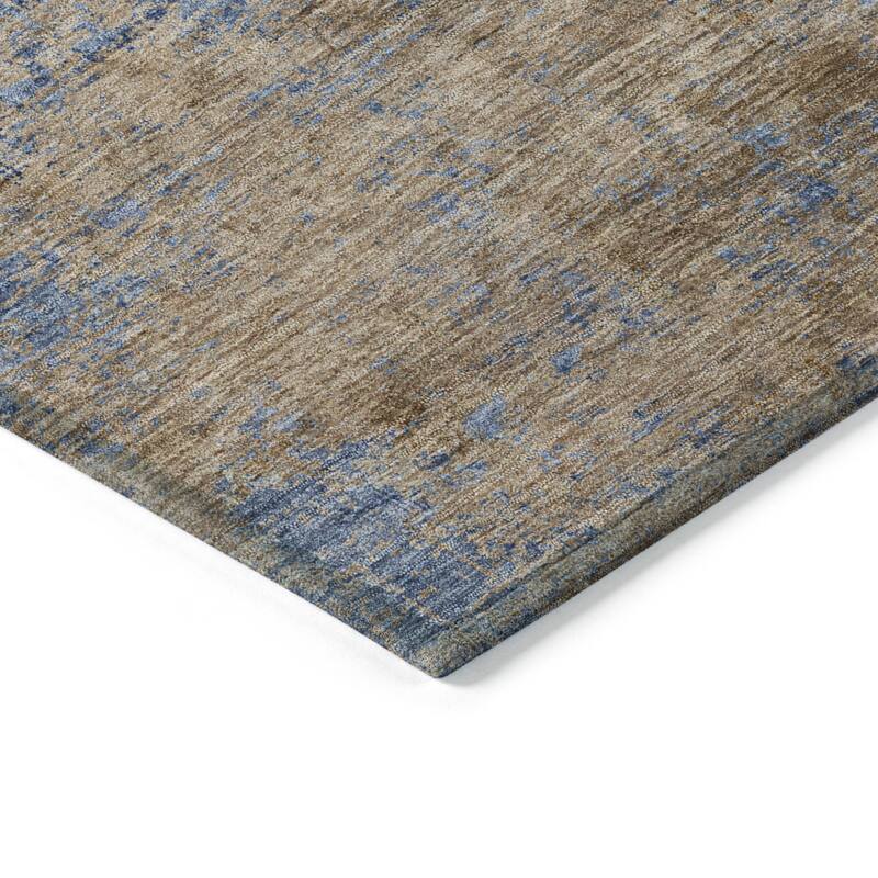HomeRoots Abstract Transitional Rectangle Outdoor Rug