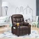 preview thumbnail 4 of 6, Kids Recliner Chair PU Leather with Cup Holder