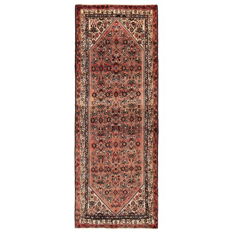 ECARPETGALLERY Hand-knotted Andelz Red Wool Rug - 3'8 x 9'10 - Red - 3'8 x 9'10