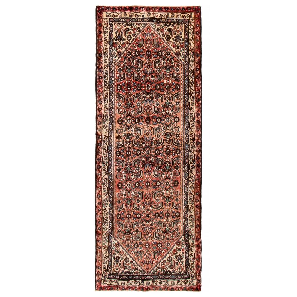 ECARPETGALLERY Hand-knotted Andelz Red Wool Rug - 3'8 x 9'10
