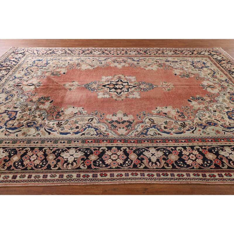 Mahal Persian Vintage Area Rug Hand-Knotted Wool Carpet - 8'5"x 12'2"