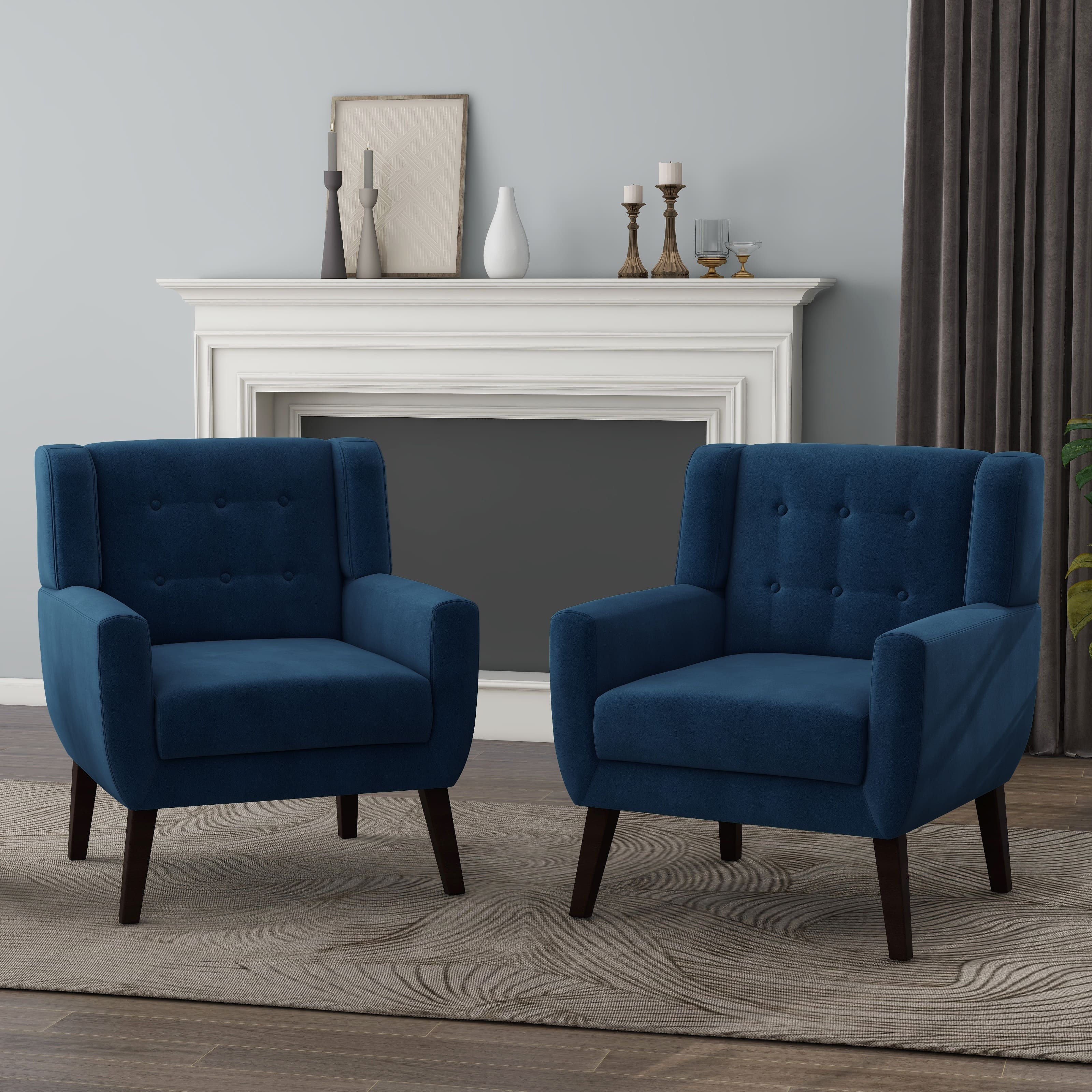 Option Royal Blue Velvet 2Set
