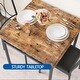 preview thumbnail 23 of 21, Dining Table Set, 3 Pcs Space Saving Kitchen Table with 2 Chairs - 29.1x29.1x30in