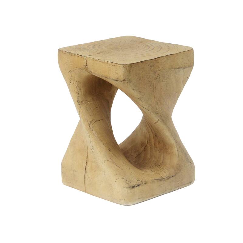 Modern Twist Shape End Table for Indoor and Outdoor