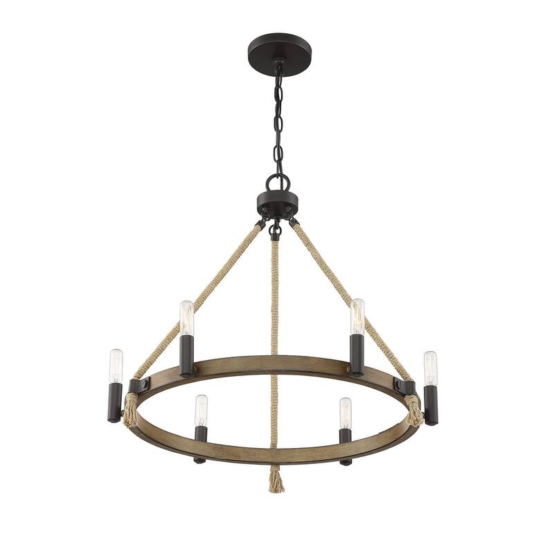 Trade Winds Sierra 6-Light Chandelier in Oil Rubbed Bronze