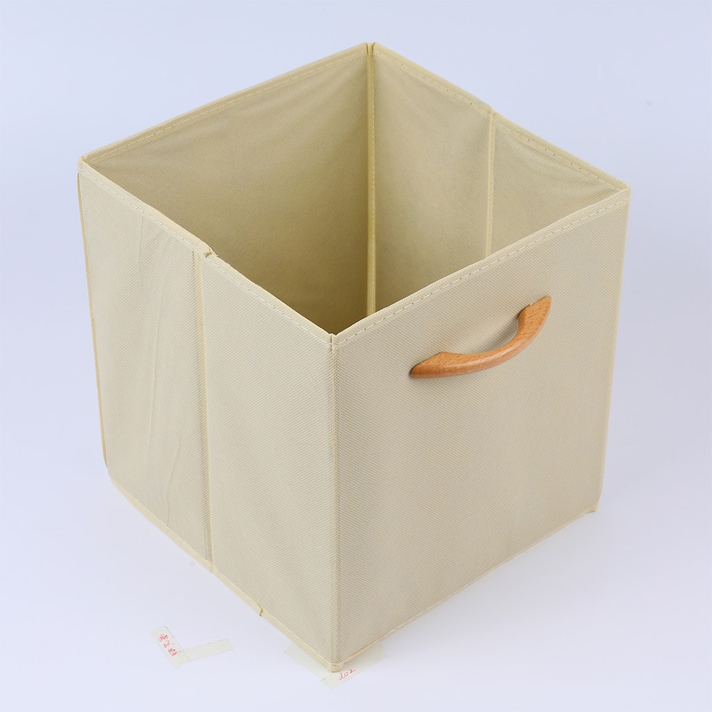 Set of 3 Fabric Storage Cube, Storage Bin with Handle for Shelves Closet, Collapsible Storage Basket for Organizing Clothes