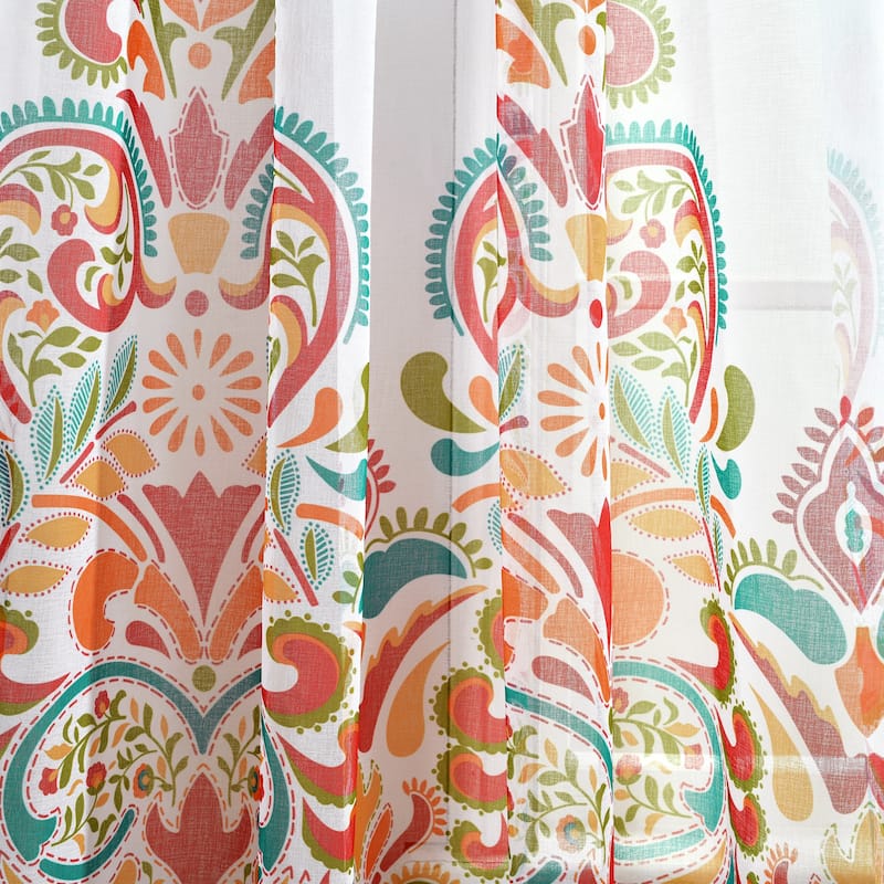 Lush Decor Clara Sheer Window Curtain Panel Pair - 84" x 38"