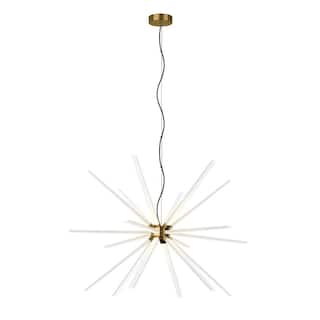 Generation Lighting Photon 48 Contemporary Modern Chandelier - Nickel