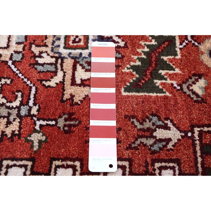 ECARPETGALLERY Hand-knotted Serapi Heritage Dark Copper Wool Rug - 8'0 x 10'0