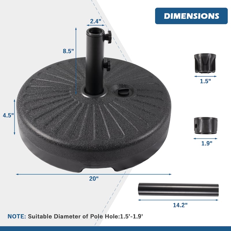 Autlaycil 13 ft Patio Umbrella with 36 Solar Lights & Crank System for Outdoor