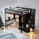 preview thumbnail 2 of 48, Playhouse Inspired Full size Loft Bed with Bookshelf, Drawers, Desk and Wardrobe, Sturdy Construction & Unique Design, Espresso