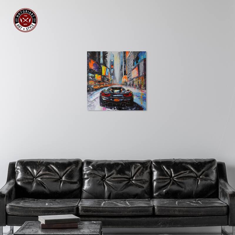 Notoriart Blast The Speakers Gallery Wrapped Car 1 Piece Canvas Wall Art