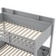 preview thumbnail 20 of 18, Twin over Full Bunk Bed with Storage Shelves, LED Lights, Charging Station, and Drawer