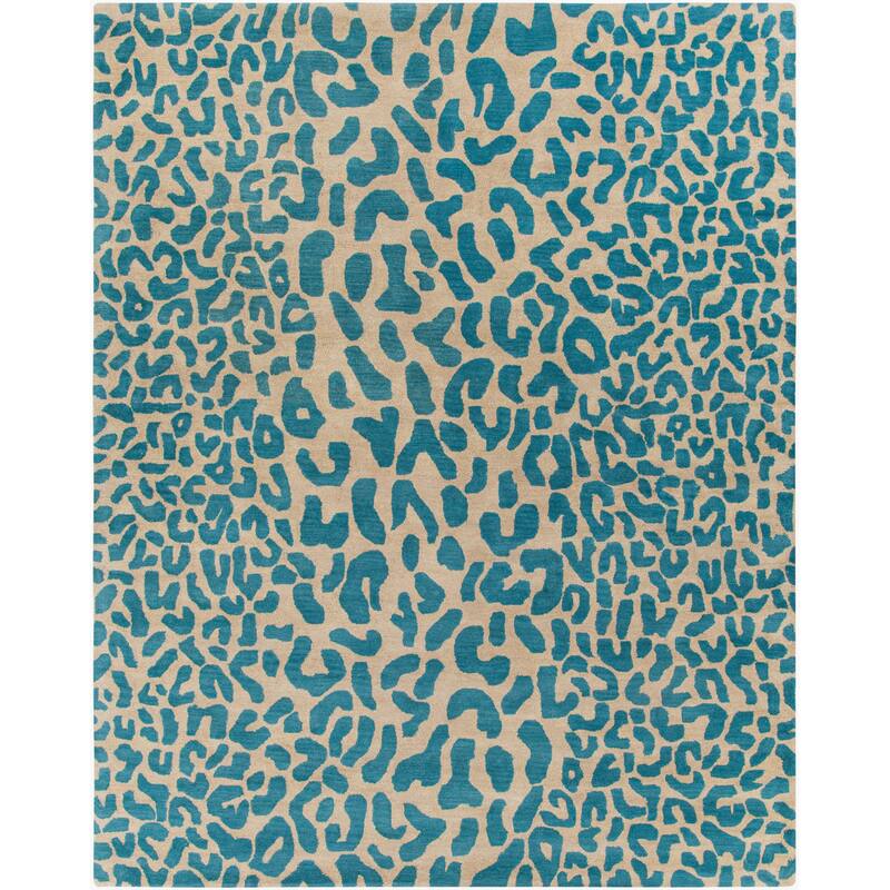 Livabliss Glam Athena Animal Area Rug - 7'6" x 9'6" - Teal