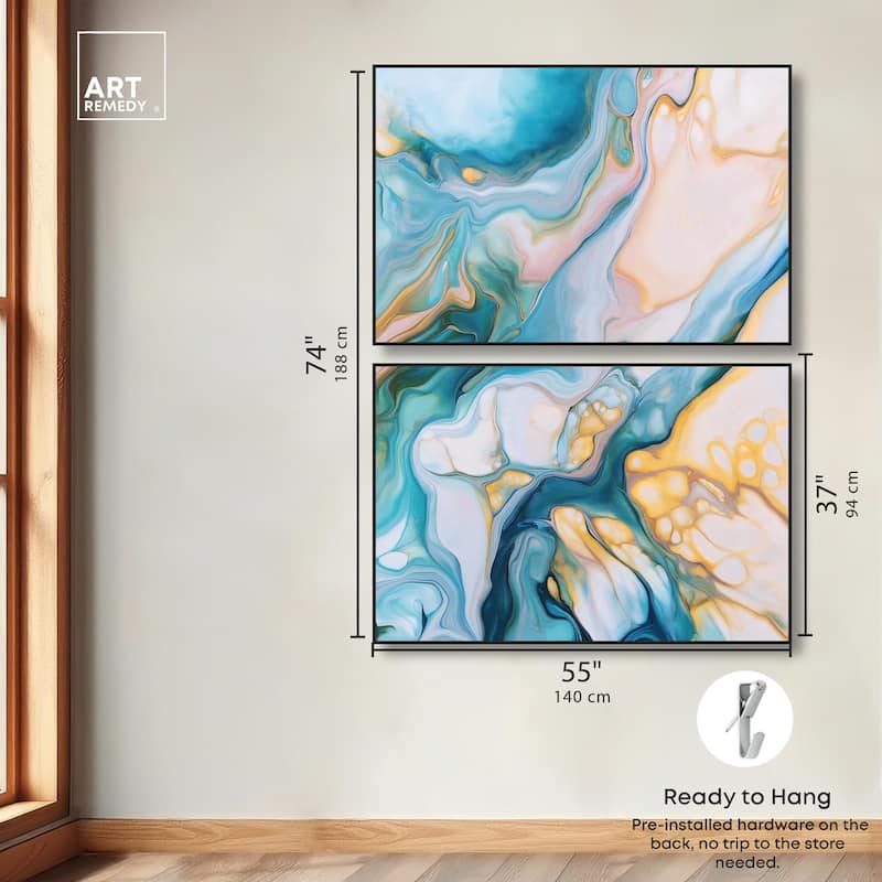 Visions Pastel III Canvas Set of 2 by Art Remedy