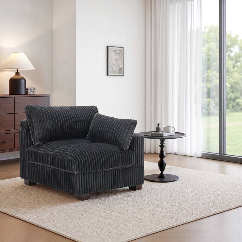 Cotton Flannel corner Sofa Armless Modular Sectional Sofa Seamless Combination