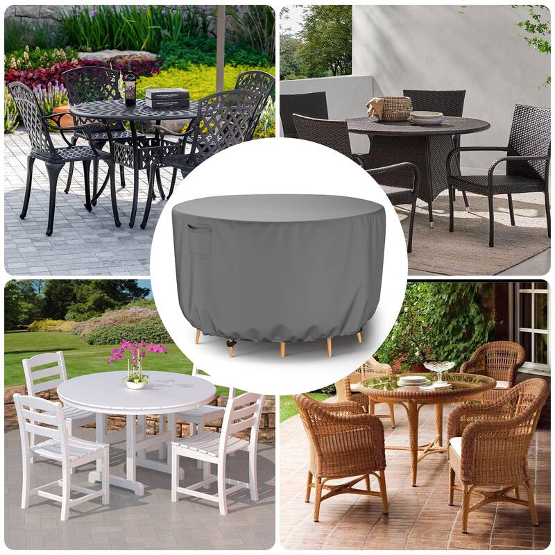 Round Patio Table Cover Outdoor Furniture Cover