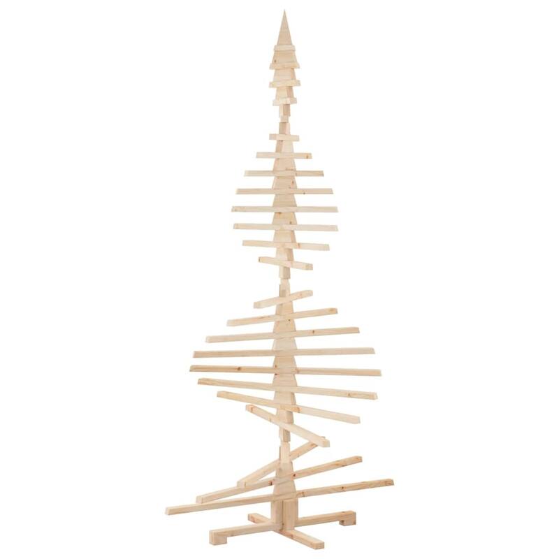 vidaXL Wooden Christmas Tree for Decoration 70.9" Solid Wood Pine