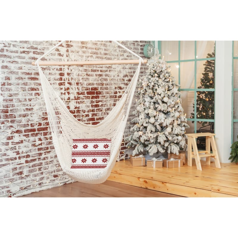 Poinsettia Charm Accent Pillow