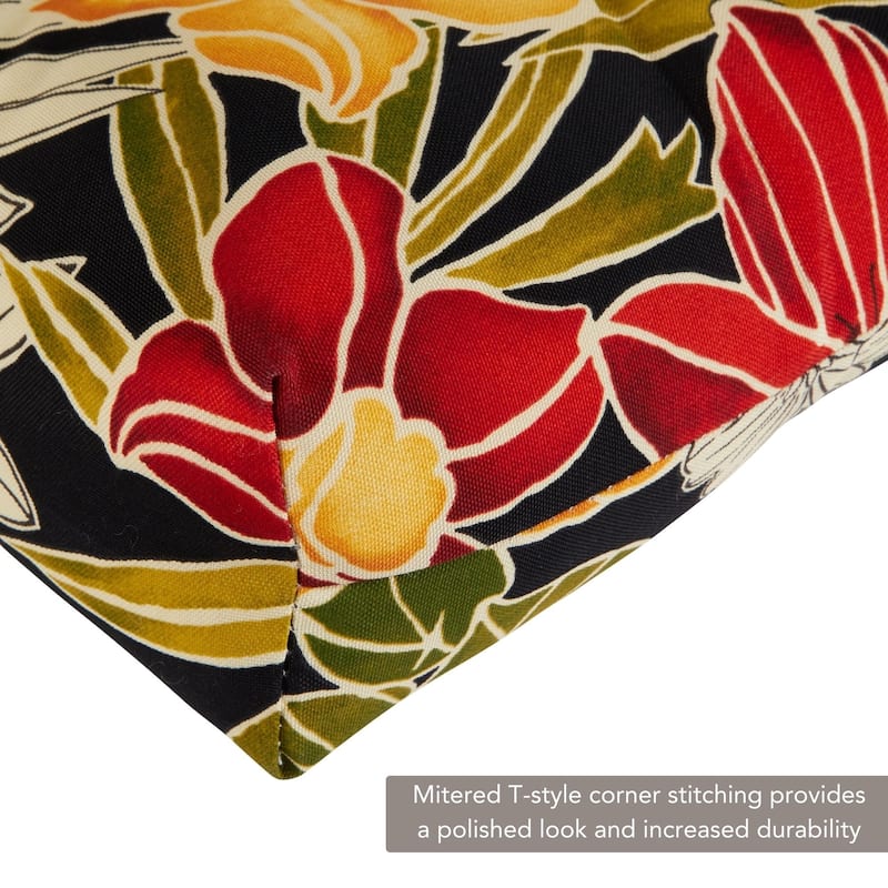 Aloha Floral 20-inch Outdoor Chair Cushion (Set of 2)