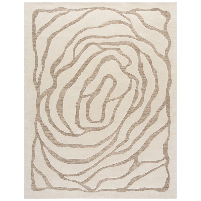 SAFAVIEH Handmade Metro Fjorda Wool Rug - 8' x 10' - Ivory/Grey
